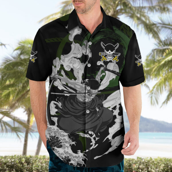 Chemise hawaïenne Zoronoa Zoro One Piece Japon - Maison Otaku – Image 3