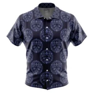 Chemise hawaïenne Cercle de Transmutation Fullmetal Alchemist - Maison Otaku