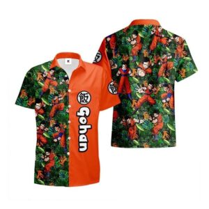 Chemise hawaïenne Dragon Ball Gohan – Tenue été tendance - Maison Otaku