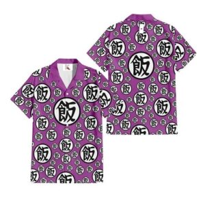 Chemise hawaïenne Dragon Ball Gohan Symboles – Merch stylé - Maison Otaku