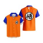 Chemise hawaïenne Dragon Ball Goku – Tee-shirt cosplay – Maison Otaku