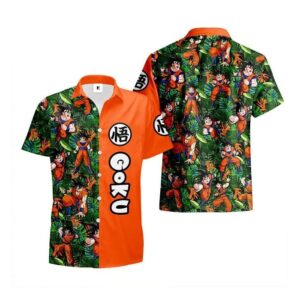 Chemise hawaïenne Dragon Ball Goku – Merch stylé pour fans - Maison Otaku