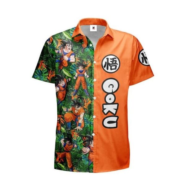 Chemise hawaïenne Dragon Ball Goku – Merch stylé pour fans - Maison Otaku – Image 2