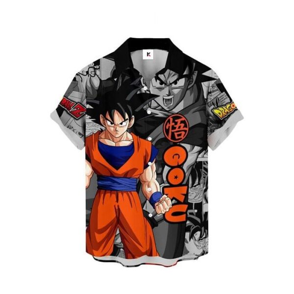 Chemise hawaïenne Dragon Ball Goku – Style manga - Maison Otaku – Image 2
