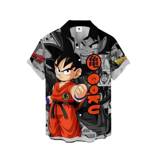 Chemise hawaïenne Dragon Ball Goku Enfant – Tenue manga été - Maison Otaku – Image 2
