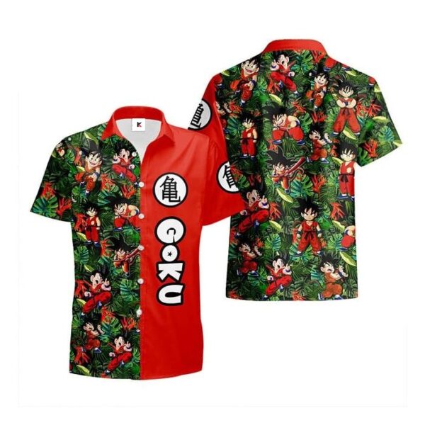 Chemise hawaïenne Dragon Ball Goku Enfant – Style pour garçon - Maison Otaku