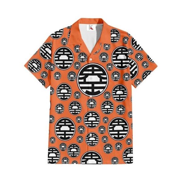 Chemise hawaïenne Dragon Ball Goku Symboles Kaïo - Maison Otaku – Image 2