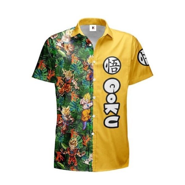 Chemise hawaïenne Dragon Ball Goku Super Saiyan 02 - Maison Otaku – Image 2