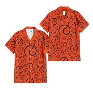 Chemise hawaïenne Dragon Ball Goku Symboles - Maison Otaku