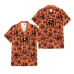Chemise hawaïenne Dragon Ball Goku Symboles Tortue Géniale – Maison Otaku