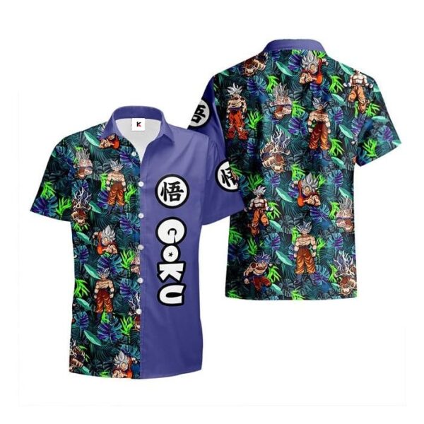 Chemise hawaïenne Dragon Ball Goku Ultra Instinct – Merch premium - Maison Otaku