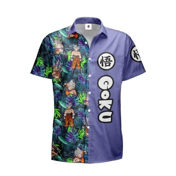 Chemise hawaïenne Dragon Ball Goku Ultra Instinct – Merch premium - Maison Otaku – Image 2