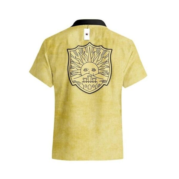 Chemise hawaïenne Black Clover Golden Dawn – Tenue de plage colorée - Maison Otaku – Image 3