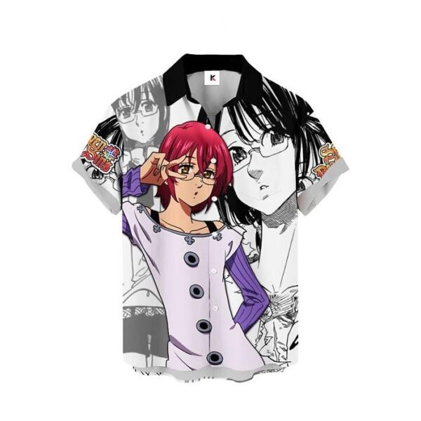 Chemise hawaïenne Seven Deadly Sins Gowther – Style manga - Maison Otaku – Image 2