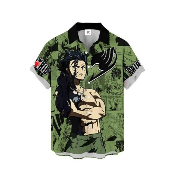 Chemise hawaïenne Fairy Tail Gray Fullbuster – Design élégant - Maison Otaku – Image 2