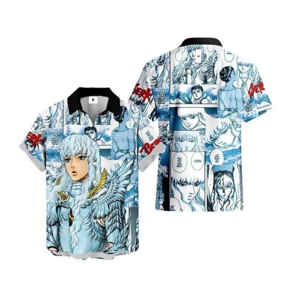 Chemise hawaïenne Berserk Griffith – Design tropical stylé - Maison Otaku