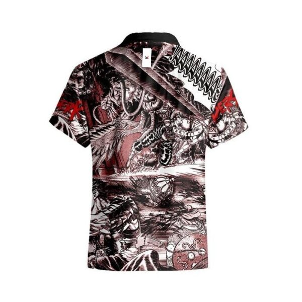 Chemise hawaïenne Berserk Guts – Confort et style insulaire - Maison Otaku – Image 3