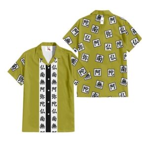 Chemise hawaïenne Demon Slayer Gyomei Himejima – Costume d’anime - Maison Otaku