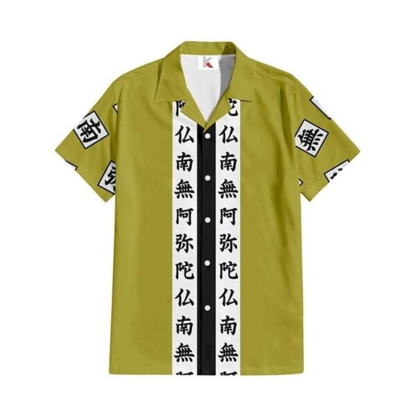 Chemise hawaïenne Demon Slayer Gyomei Himejima – Costume d’anime - Maison Otaku – Image 2