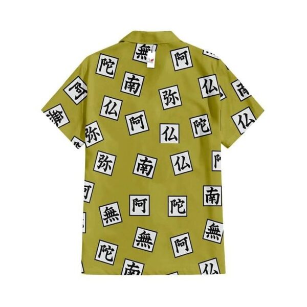 Chemise hawaïenne Demon Slayer Gyomei Himejima – Costume d’anime - Maison Otaku – Image 3