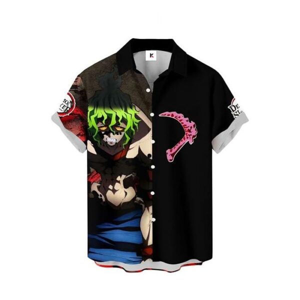Chemise hawaïenne Demon Slayer Gyutaro – Style tropical stylé - Maison Otaku – Image 2