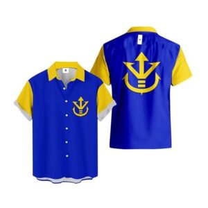 Chemise hawaïenne Vegeta – Style Dragon Ball pour été & cosplay - Maison Otaku