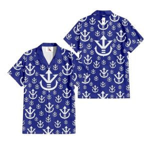 Chemise hawaïenne Vegeta Dragon Ball – Famille royale Saiyan - Maison Otaku