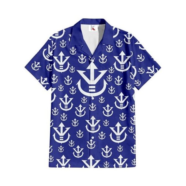Chemise hawaïenne Vegeta Dragon Ball – Famille royale Saiyan - Maison Otaku – Image 2