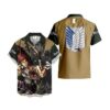 Chemise hawaïenne L’Attaque des Titans Sasha Blouse – Design tropical - Maison Otaku