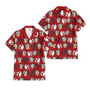 Chemise hawaïenne Seven Deadly Sins Ban Péché de l’Avarice - Maison Otaku