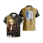 Chemise hawaïenne L’Attaque des Titans Historia Reiss – Maison Otaku