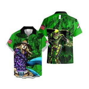 Chemise hawaïenne JoJo’s Bizarre Adventure Gyro Zeppeli - Maison Otaku