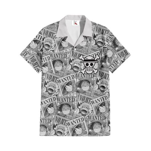 Chemise hawaïenne One Piece Luffy – Style manga tropical - Maison Otaku – Image 2