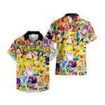 Chemise hawaïenne Pokémon – Tous les personnages – Maison Otaku