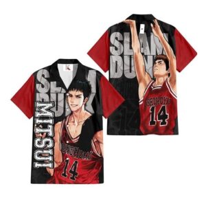 Chemise hawaïenne Slam Dunk Hisashi Mitsui - Maison Otaku