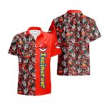 Chemise hawaïenne Pokémon Félinferno – Maison Otaku