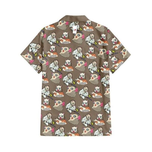 Chemise hawaïenne Demon Slayer Inosuke - Maison Otaku – Image 3
