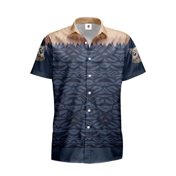 Chemise hawaïenne Demon Slayer Inosuke 02 - Maison Otaku – Image 2