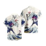 Chemise hawaïenne Pokémon Jessie (Musashi) Vague de Kanagawa – Maison Otaku