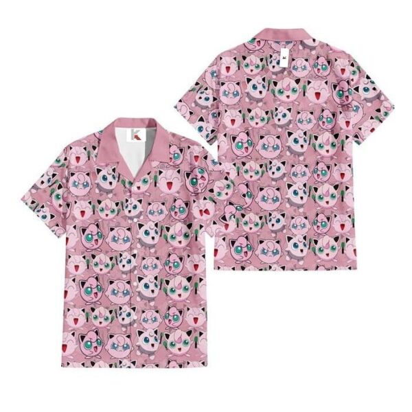 Chemise hawaïenne Pokémon Rondoudou 02 - Maison Otaku