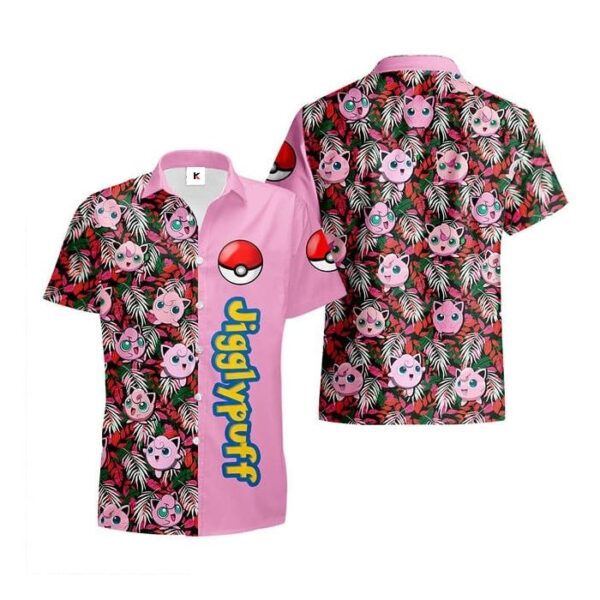 Chemise hawaïenne Pokémon Rondoudou  - Maison Otaku