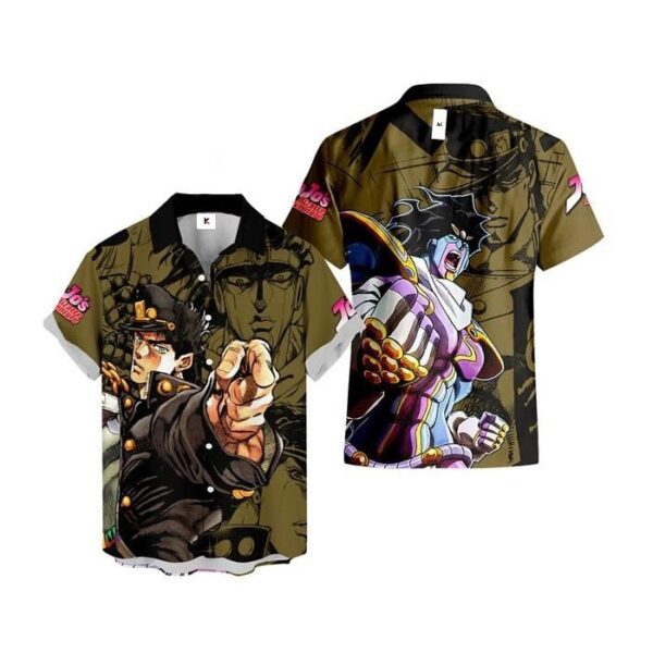 Chemise hawaïenne JoJo’s Bizarre Adventure Jotaro Kujo - Maison Otaku