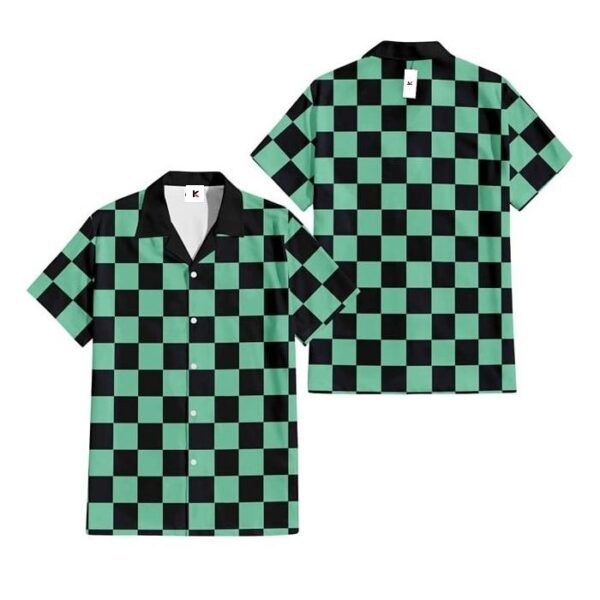 Chemise hawaïenne Demon Slayer Famille Kamado - Maison Otaku