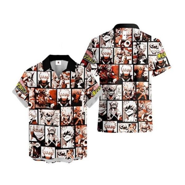 Chemise hawaïenne My Hero Academia Katsuki Bakugo - Maison Otaku