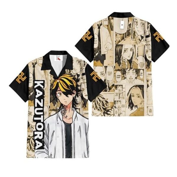 Chemise hawaïenne Tokyo Revengers Kazutora Hanemiya - Maison Otaku