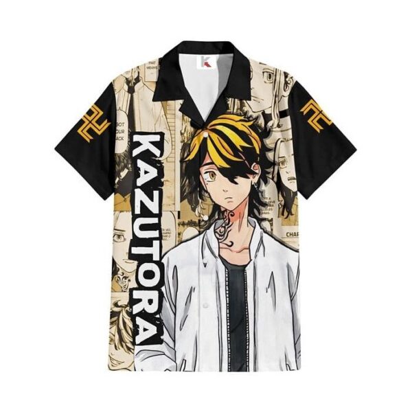 Chemise hawaïenne Tokyo Revengers Kazutora Hanemiya - Maison Otaku – Image 2