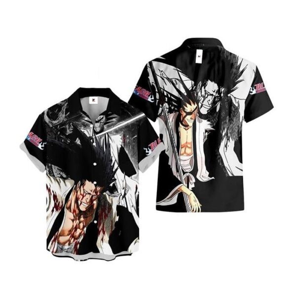 Chemise hawaïenne Bleach Kenpachi Zaraki - Maison Otaku