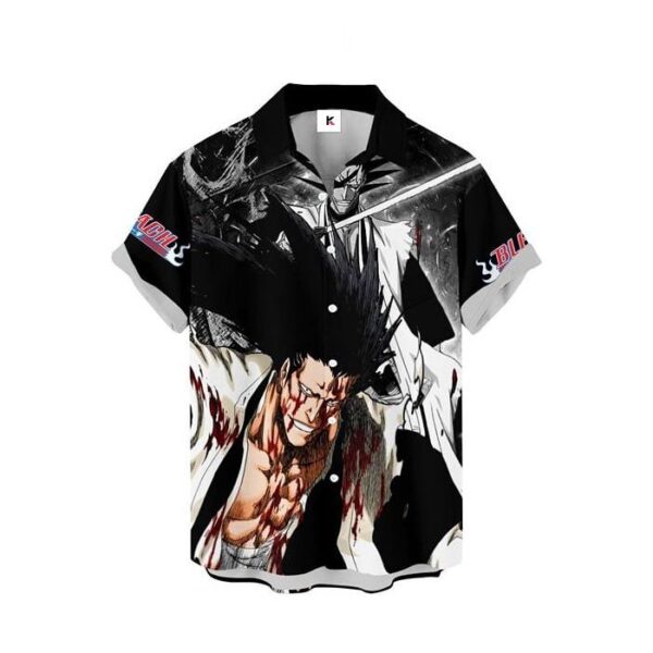 Chemise hawaïenne Bleach Kenpachi Zaraki - Maison Otaku – Image 2