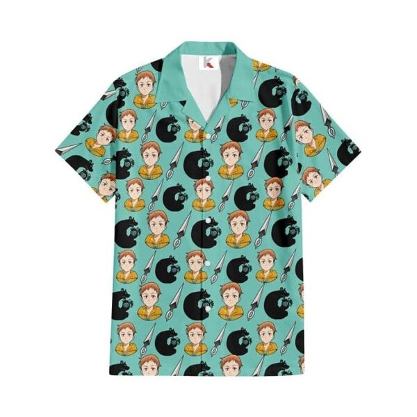 Chemise hawaïenne Seven Deadly Sins King (Grizzly) - Maison Otaku – Image 2