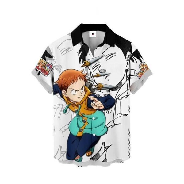 Chemise hawaïenne Seven Deadly Sins King - Maison Otaku – Image 2